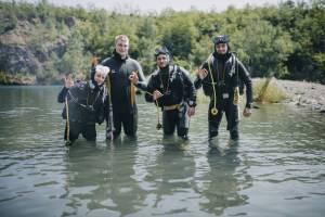 Dokončení kurzu potápění CMAS P1