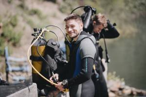 Dokončení kurzu potápění CMAS P1