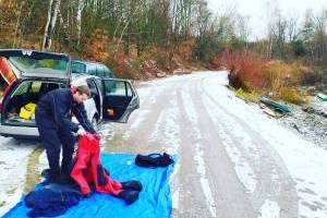 Potápění na hrázi